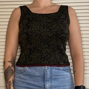 OLEANA Vintage Sweater Tank Top. Size Small.